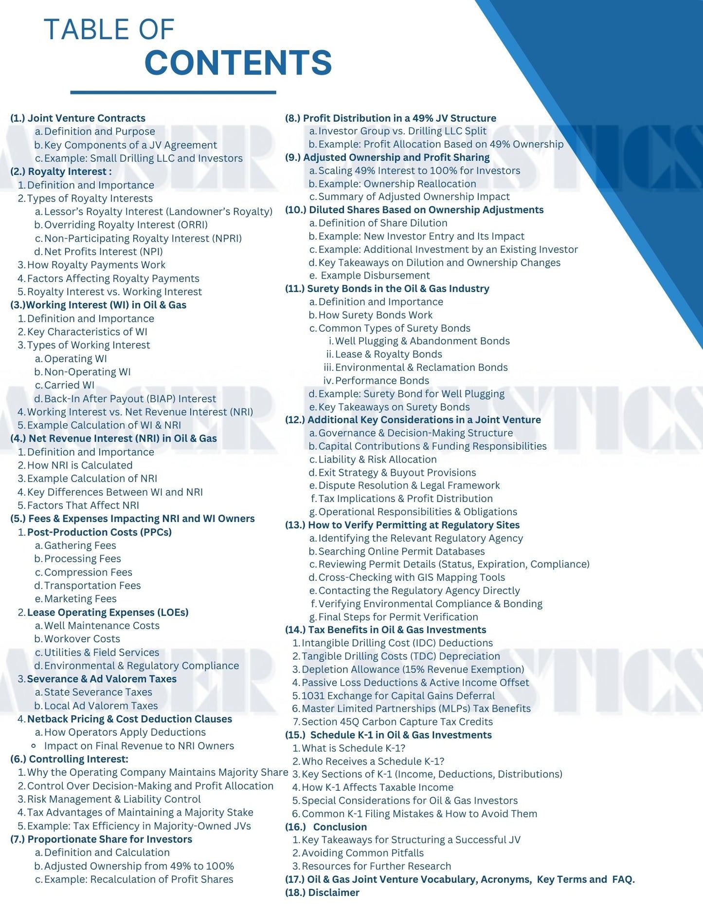Oil & Gas Joint Venture Manual (Digital PDF)